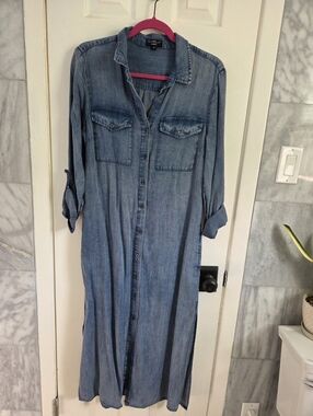 Velvet Heart Light Blue Denim Shirt Dress